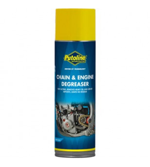 NETTOYANT/DEGRAISSANT CHAINE/MOTEUR PUTOLINE CHAIN AND ENGINE DEGREASER (AEROSOL 500ML)