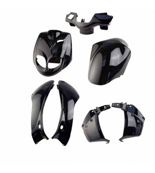 CARROSSERIE SCOOTER TUN'R KIT ADAPT. PEUGEOT TREKKER NOIR (PEINT) (7 PIECES)