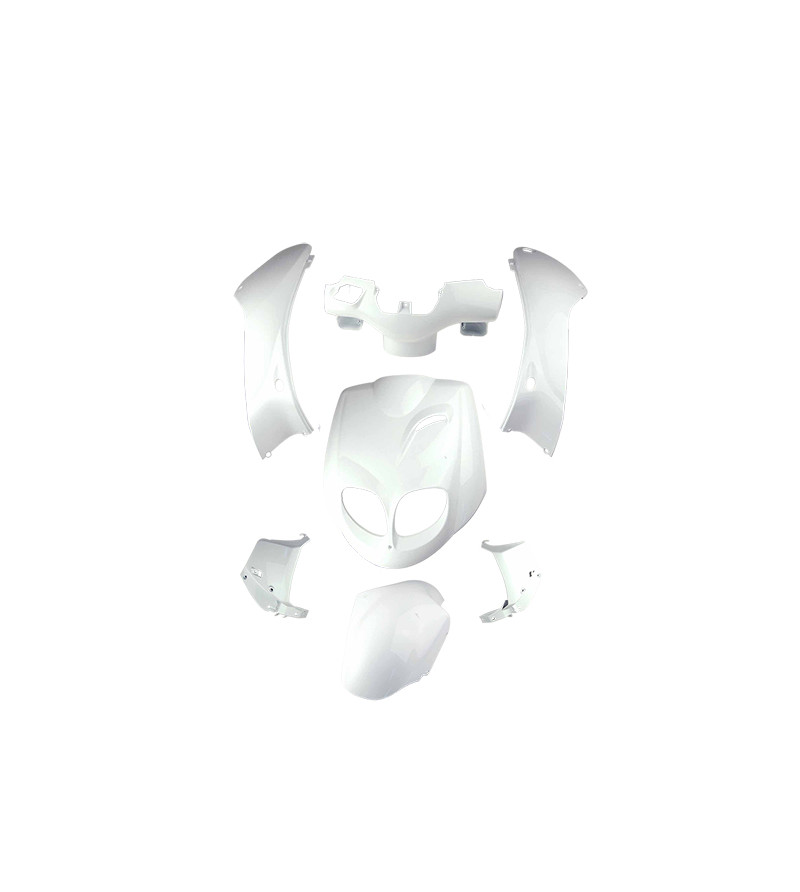 CARROSSERIE SCOOTER TUN'R KIT ADAPT. PEUGEOT TREKKER BLANC (PEINT) (7 PIECES)