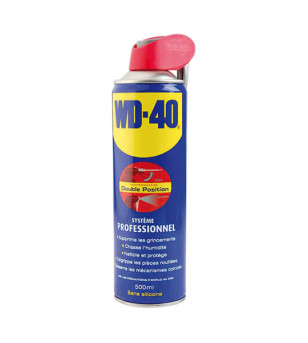 HUILE/LUBRIFIANT MULTIFONCTION WD40 500ML 5 EN 1 (AEROSOL) JET DOUBLE POSITION