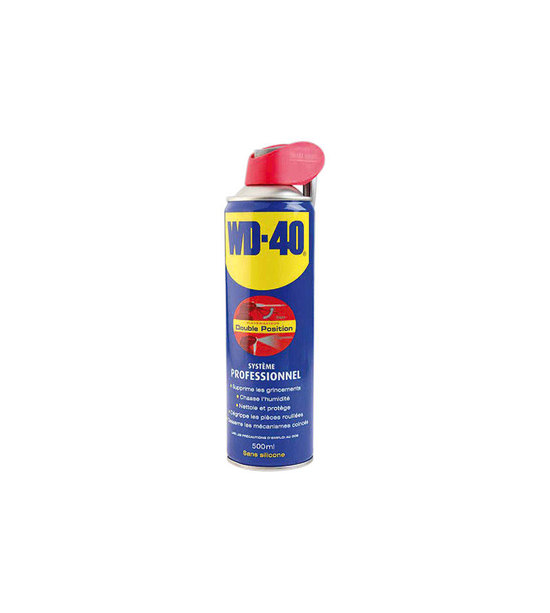 HUILE/LUBRIFIANT MULTIFONCTION WD40 500ML 5 EN 1 (AEROSOL) JET DOUBLE POSITION