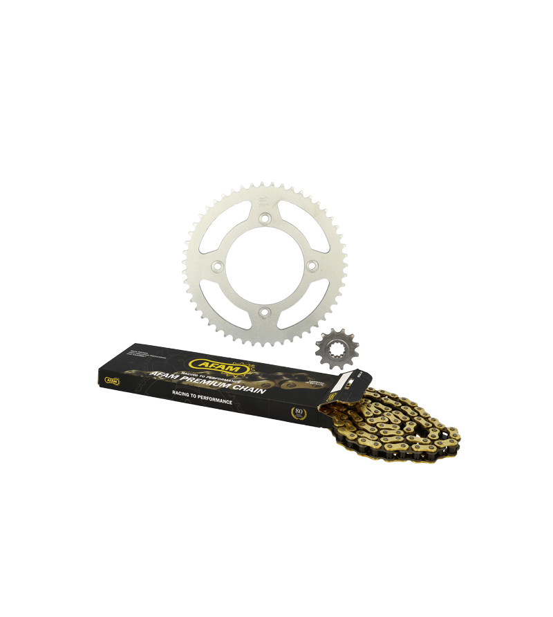 KIT CHAINE AFAM ADAPT. BETA 50 RR  05-  420  12X51 (DEMULT. ORIGINE) D100/4 FIX SAUF RACI