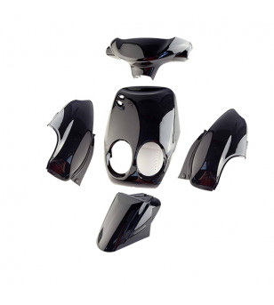 CARROSSERIE SCOOTER TUN'R KIT TYPE ORIGINE ADAPT. OVETTO/NEOS -2008 NOIR (PEINT) (5 PCS)