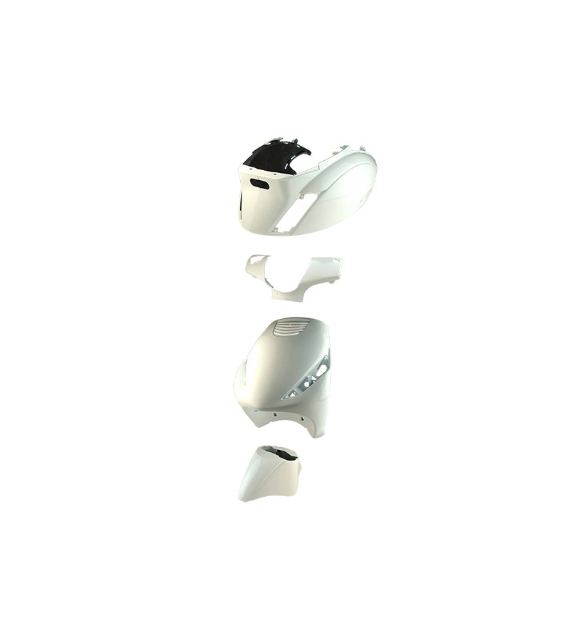 CARROSSERIE SCOOTER TUN'R KIT ADAPT. PIAGGIO ZIP BLANC 2000- (4 PIECES)