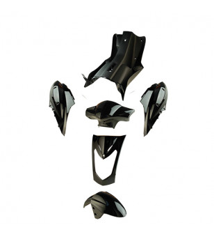 CARROSSERIE SCOOTER/MAXI TUN'R KIT ADAPT. 50/125 AGILITY NOIR SELLE LONGUE BI-PLACE (6 PCS