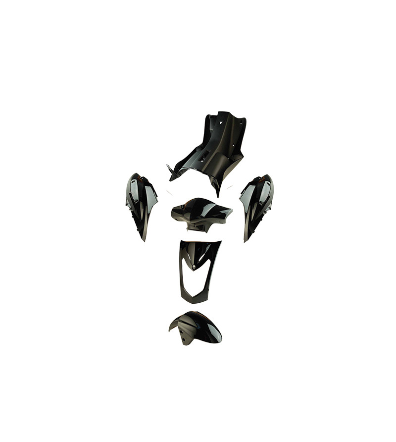 CARROSSERIE SCOOTER/MAXI TUN'R KIT ADAPT. 50/125 AGILITY NOIR SELLE LONGUE BI-PLACE (6 PCS
