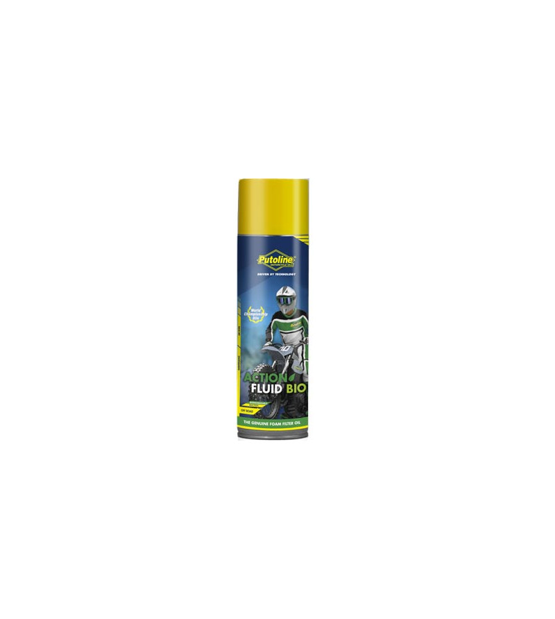 HUILE FILTRE A AIR PUTOLINE ACTION FLUID BIODEGRADABLE POUR MOUSSE (AEROSOL 600ML)