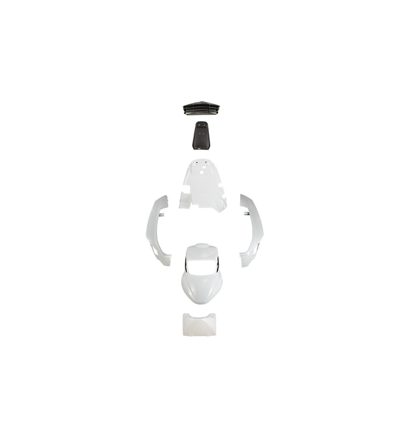 CARROSSERIE SCOOTER BCD KIT (PACK V2) ADAPT. BOOSTER/BW'S 2004- BLANC (6 PIECES) HOMOLOGU SCOOTER sur le site du spécialiste ...