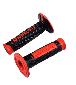 REVETEMENT/POIGNEE DOMINO A260 CROSS/ENDURO NOIR/ROUGE (PR) 120MM