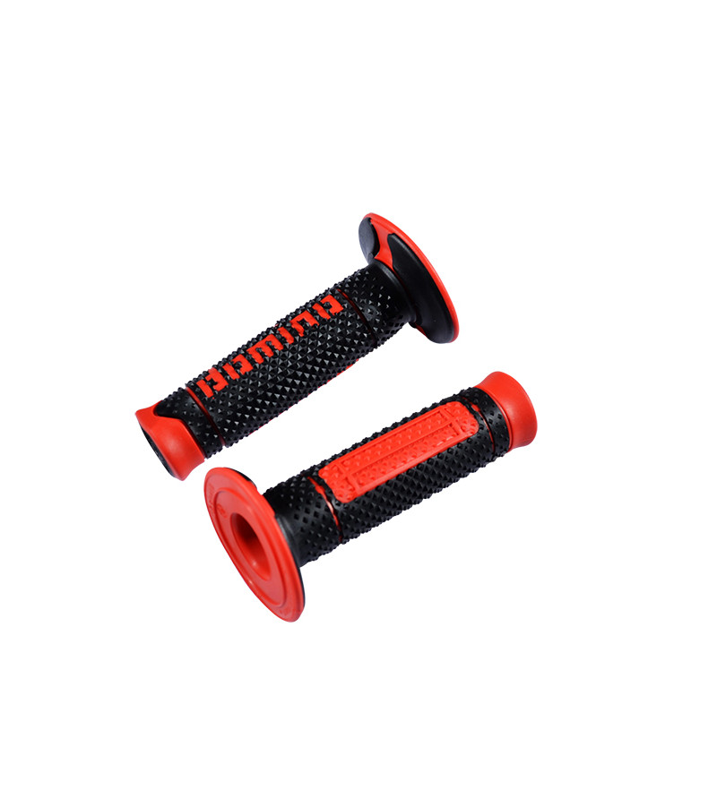 REVETEMENT/POIGNEE DOMINO A260 CROSS/ENDURO NOIR/ROUGE (PR) 120MM