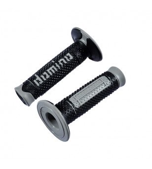 REVETEMENT/POIGNEE DOMINO A260 CROSS/ENDURO NOIR/GRIS (PR) 120MM