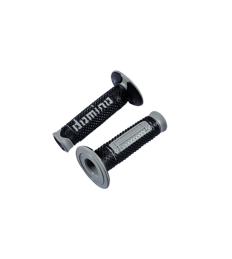 REVETEMENT/POIGNEE DOMINO A260 CROSS/ENDURO NOIR/GRIS (PR) 120MM