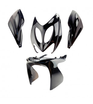 CARROSSERIE SCOOTER TUN'R KIT ADAPT. NITRO/AEROX -2013 NOIR PEINT (4 PIECES)TYPE ORIGINE