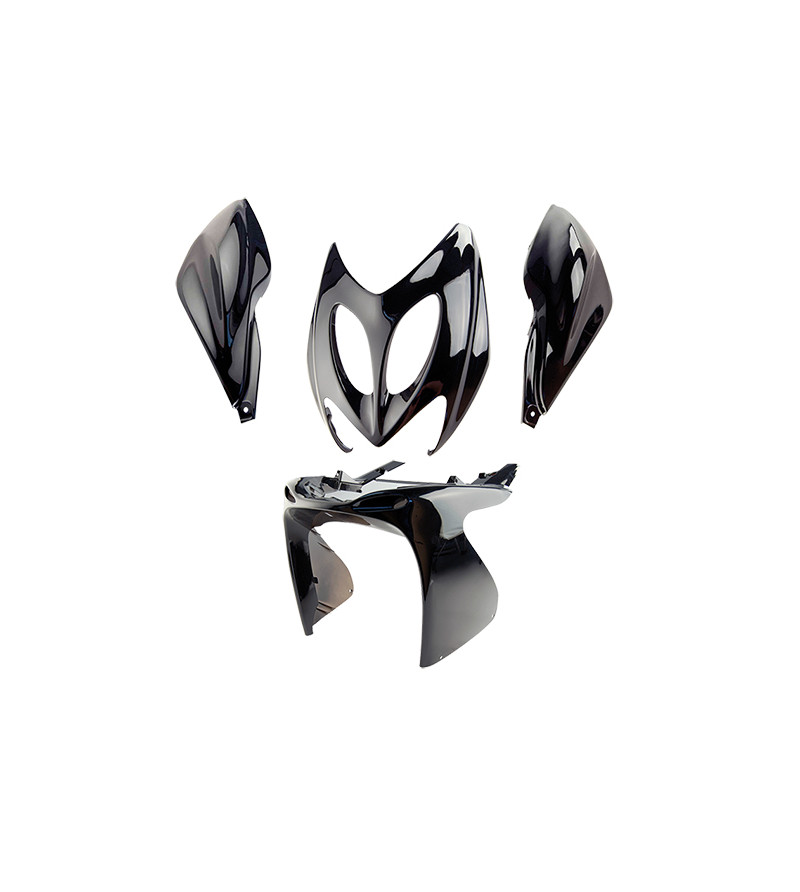 CARROSSERIE SCOOTER TUN'R KIT ADAPT. NITRO/AEROX -2013 NOIR PEINT (4 PIECES)TYPE ORIGINE