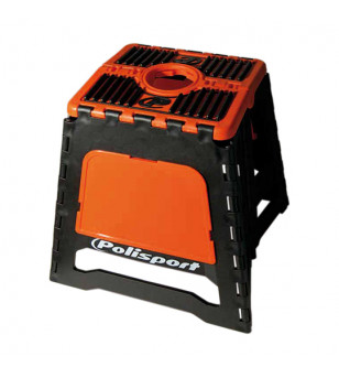 SUPPORT/BEQUILLE MOTO POLISPORT PLIABLE POUR STAND (MAINTENANCE) ORANGE CHARGE MAXI 250KG