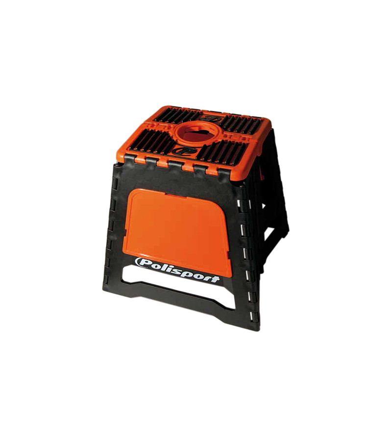 SUPPORT/BEQUILLE MOTO POLISPORT PLIABLE POUR STAND (MAINTENANCE) ORANGE CHARGE MAXI 250KG