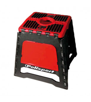 SUPPORT/BEQUILLE MOTO POLISPORT PLIABLE POUR STAND (MAINTENANCE) ROUGE CHARGE MAXI 250KG