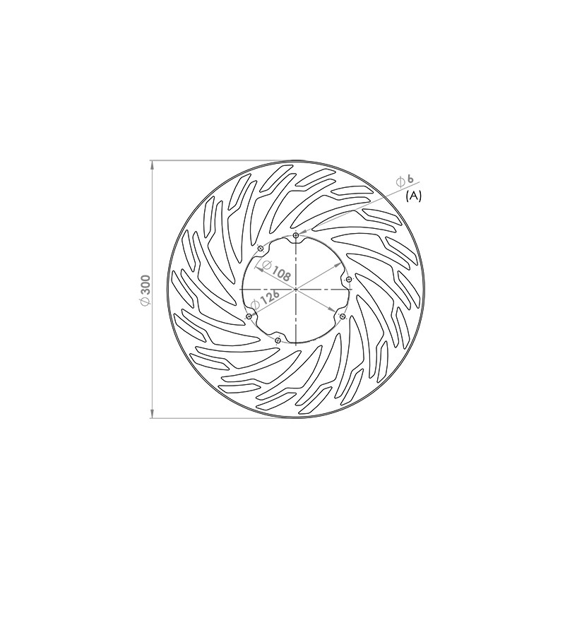 DISQUE FREIN MECABOITE AV NG ADAPT. DERBI SENDA DRD PRO/SM/ SMX/PRO/MRT 12-/SX (D.300)