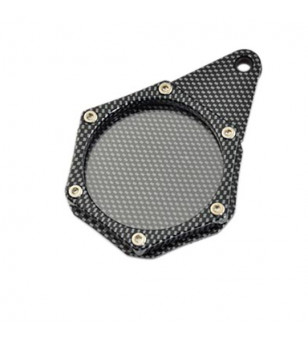SUPPORT/PORTE VIGNETTE ASSURANCE TUN'R ALU CARBONE (HEXAGONAL)