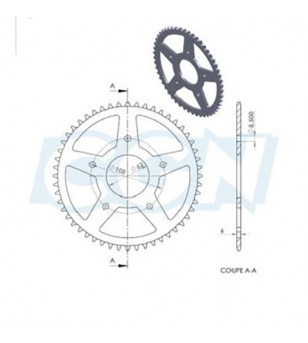 COURONNE MECABOITE 17 ADAPT. XR7/NK7/XP7 SM/XPS 05-08/RRX SPIKE/SMX 420 48DTS D62 5 FIX