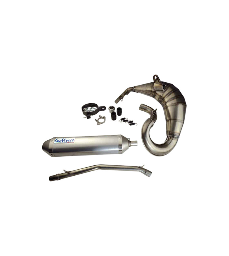 POT MECABOITE LEOVINCE X-FIGHT ADAPT. DERBI SENDA SM/GILERA SMT -18 SIL ALU HAUT GAUCHE