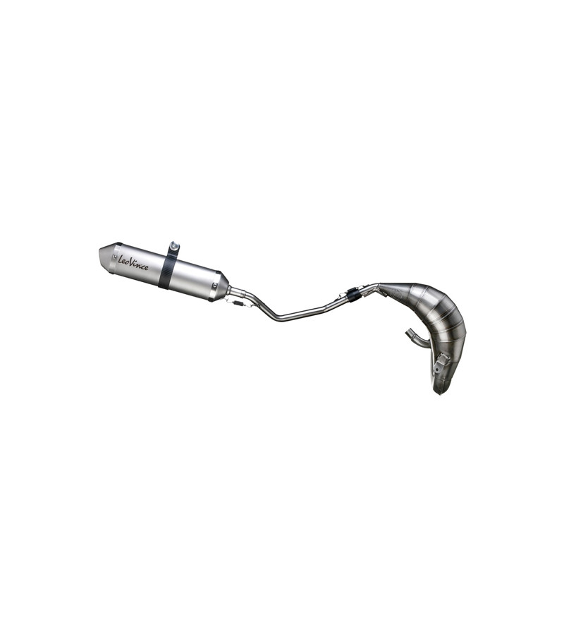 POT MECABOITE LEOVINCE X-FIGHT ADAPT. RIEJU MRT/PRO/SM/SM PRO 2009- SIL ALU - HAUT DROIT