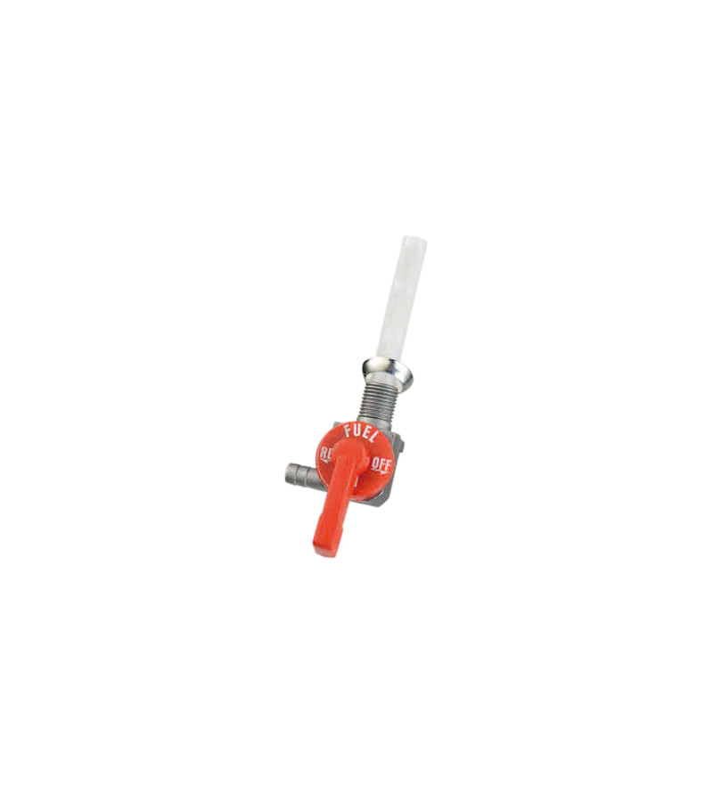 ROBINET ESSENCE CYCLO  ADAPT.  MBK 51 AVEC RENFORT ET INDICATEUR  DE POSITION - ROUGE