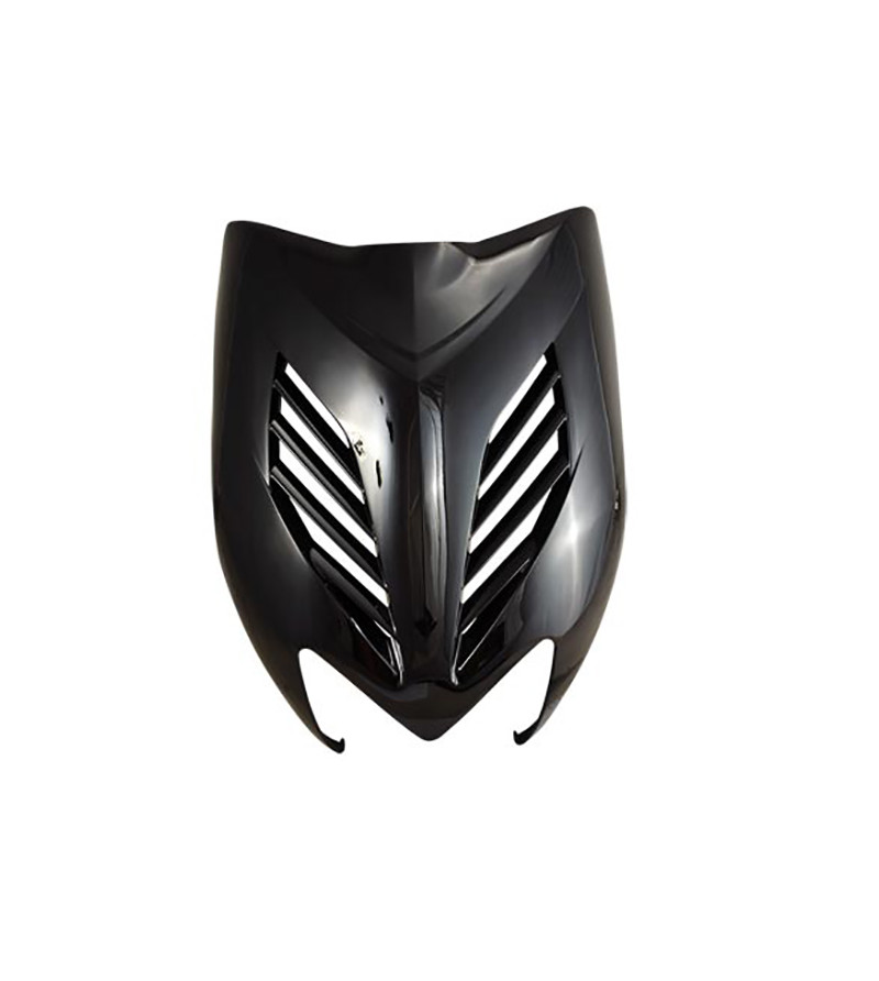 TABLIER AV/FACE AV SUP. SCOOTER TUN'R ADAPT. NITRO/AEROX -2013 NOIR (PEINT) NEW DESIGN