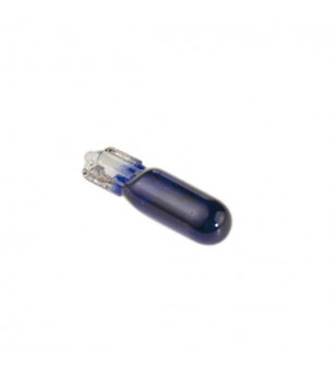 LAMPE/AMPOULE 12V  1.2W (W1.2W) WEDGE IMPORT TEMOIN T5 (W2X4.6D) ECLAIRAGE COMPTEUR BLEU