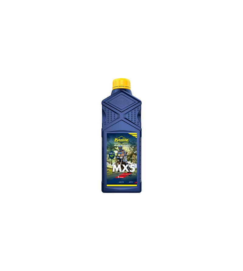 HUILE MOTEUR 2T PUTOLINE MX5 SYNTHETIQUE (1L)