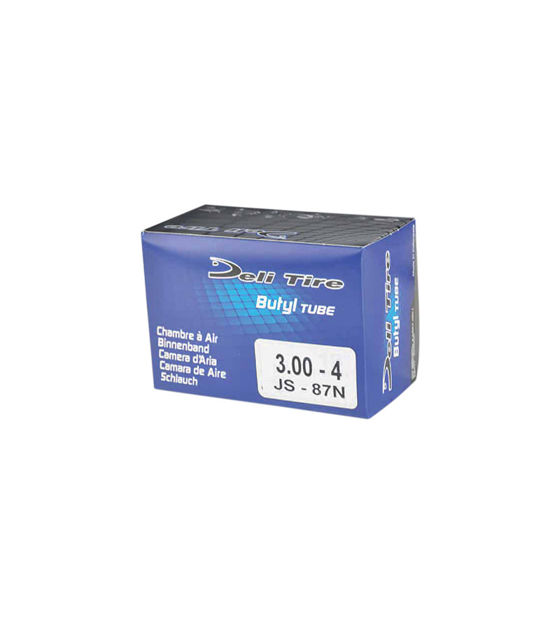 CHAMBRE AIR BROUETTE/CHARIOT 4'' 300X4  DELI JS87N VALVE COUDEE 90°