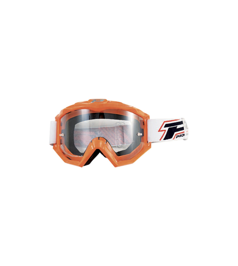 LUNETTE/MASQUE CROSS PROGRIP 3201 DUAL ORANGE ANTI-RAYURE/ANTI UV - HOMOLOGUE CE