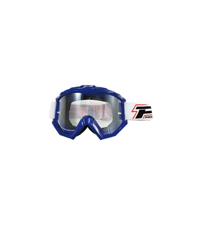 LUNETTE/MASQUE CROSS PROGRIP 3201 DUAL BLEU ANTI-RAYURE/ANTI UV - HOMOLOGUE CE