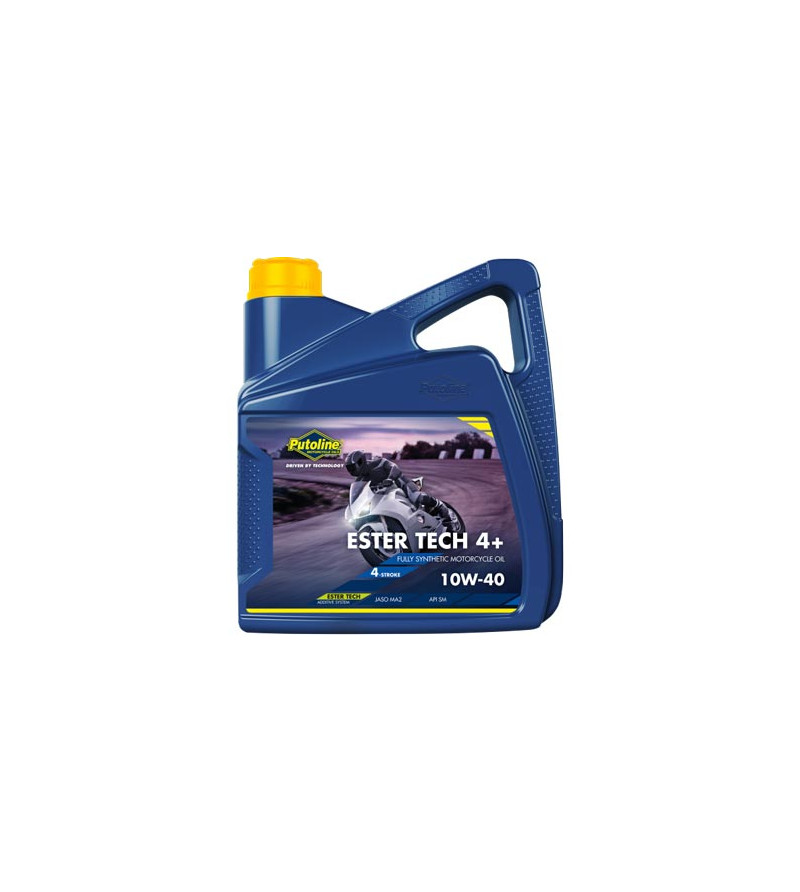 HUILE MOTEUR 4T PUTOLINE ESTER TECH 4+ 10W40 100% SYNTHESE (4L)