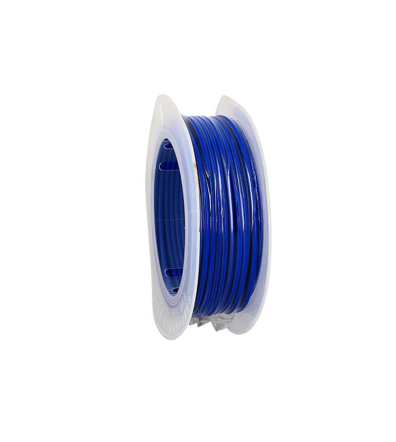 GAINE DIAMETRE EXT. 7MM DIAMETRE INT. 4MM - BLEU TEFLON (ROULEAU DE 20 METRES)