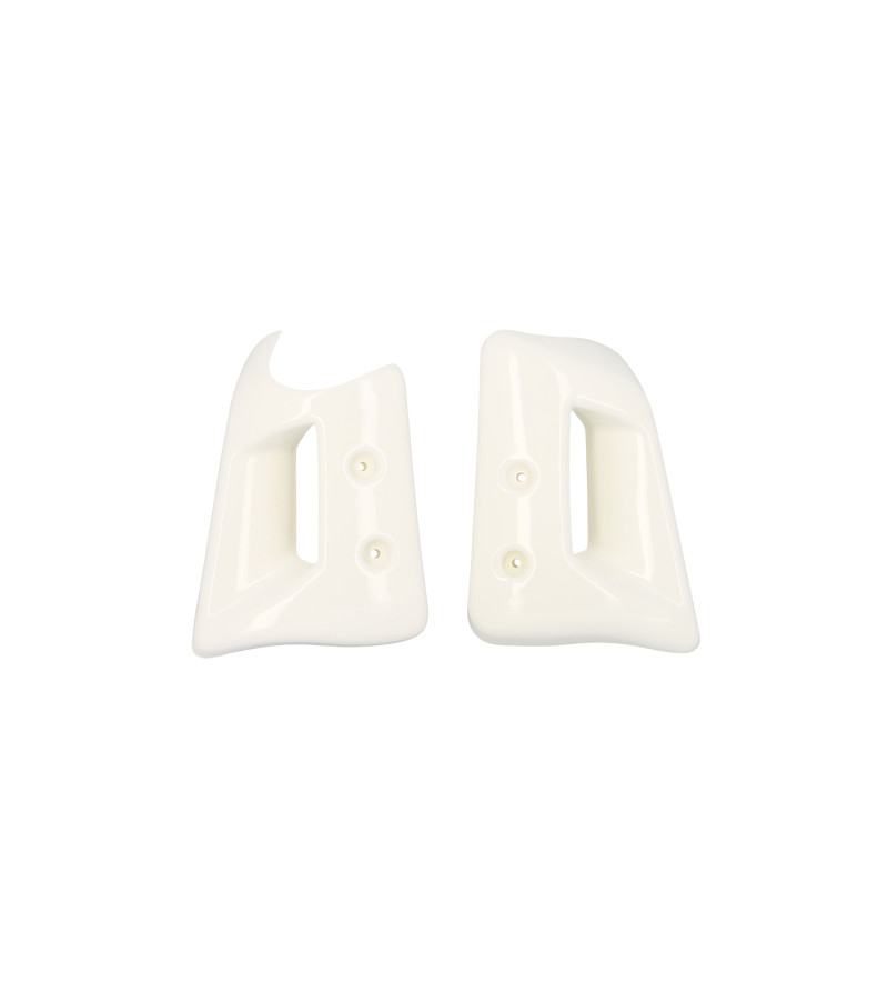ECOPE DE RADIATEUR CYCLO ADAPT. PEUGEOT 103 SPX/RCX - BLANC (X2) PHASE 2 CYCLO/SOLEX sur le site du spécialiste des deux roue...