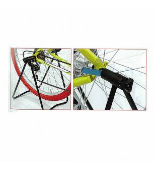 PRESENTOIR/SUPPORT VELO SNAPPY ALU NOIR FIXATION SUR BLOCAGE ROUE AR 12-29''