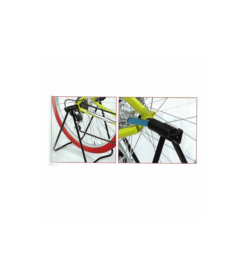 PRESENTOIR/SUPPORT VELO SNAPPY ALU NOIR FIXATION SUR BLOCAGE ROUE AR 12-29''