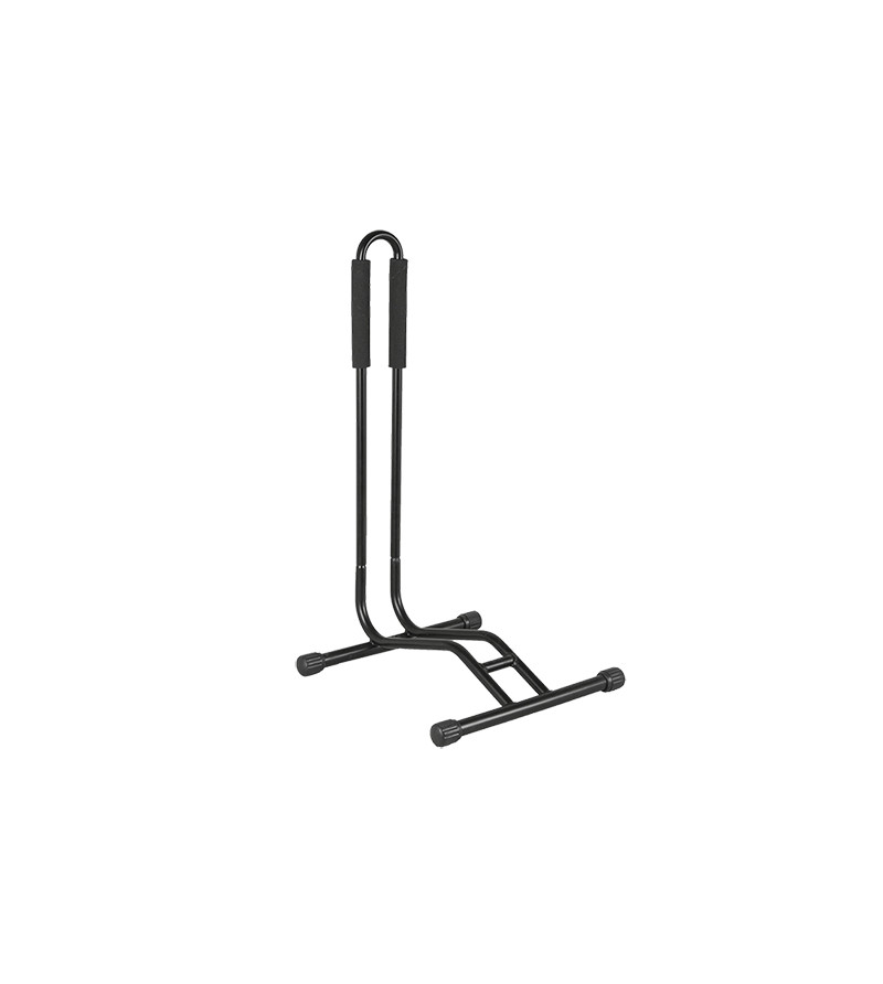 PRESENTOIR 1 VELO ROUE AV OU AR UNIVERSEL 12-29'' NOIR (AVEC SUPPORT ROUE ROUTE)
