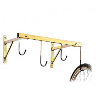 SUPPORT VELO MURAL 4 VELOS FIXATION ROUE 76X45CM METAL