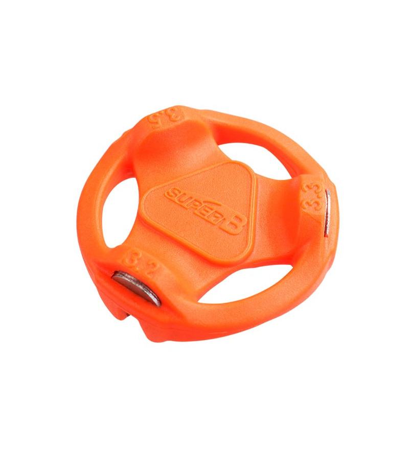 OUTIL CLE A RAYON SUPER B TB-SW05 3 EN 1 3.2/3.3/3.5MM ORANGE