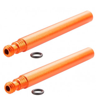 PROLONGATEUR DE VALVE SUPER B TB-VC20 60MM ALU ORANGE (X2)