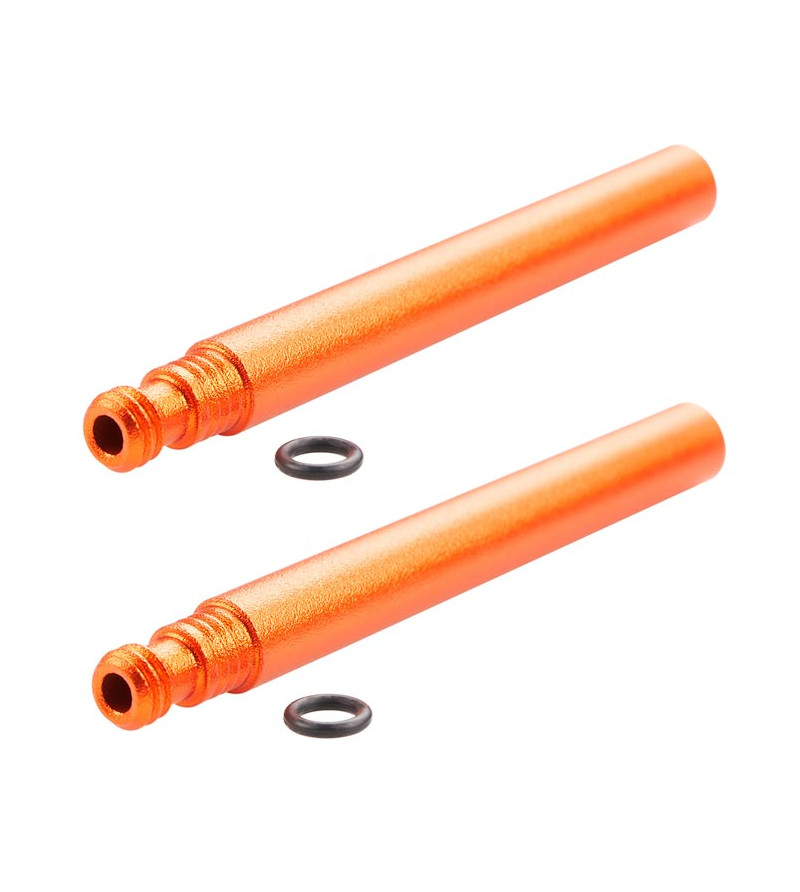 PROLONGATEUR DE VALVE SUPER B TB-VC20 60MM ALU ORANGE (X2)