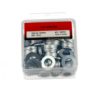 RONDELLE PLATE ACIER DIAMETRE 10 (BOITE DE 100PCS)