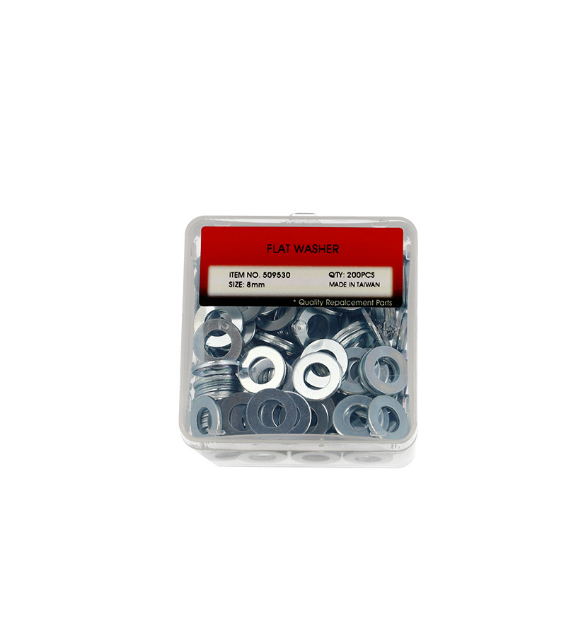 RONDELLE PLATE ACIER DIAMETRE 8 (BOITE DE 200PCS)
