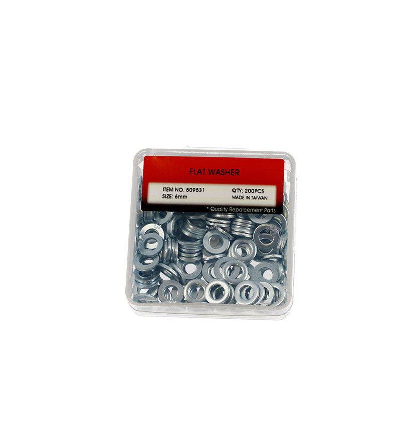RONDELLE PLATE ACIER DIAMETRE 6 (BOITE DE 200PCS)