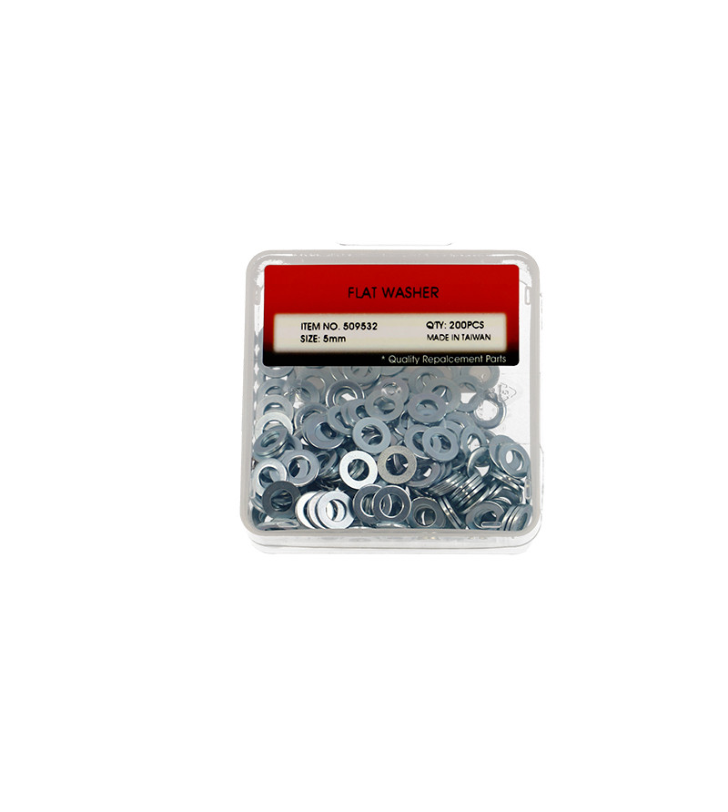 RONDELLE PLATE ACIER DIAMETRE 5 (BOITE DE 200PCS)