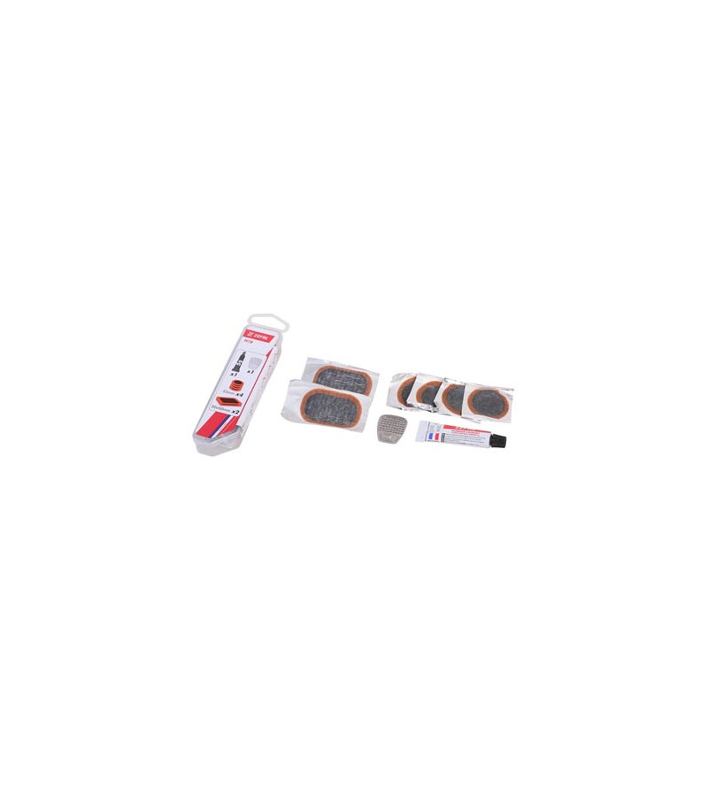 NECESSAIRE REP/RUSTINE ZEFAL VTT 6 RUSTINES 15MM/1 TUBE DISSOLUTION/1 RAPE (KIT)