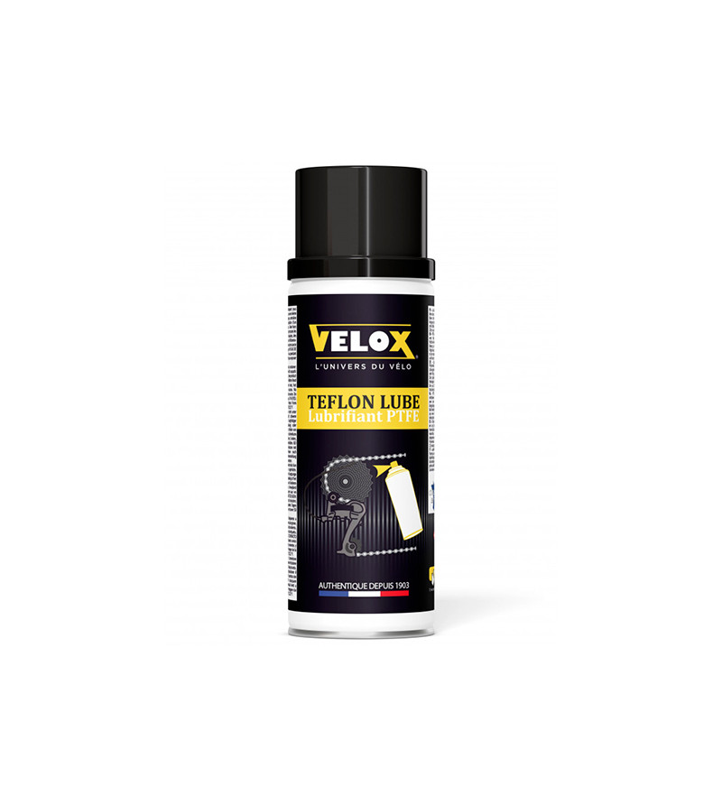 HUILE/LUBRIFIANT CHAINE VELOX TEFLON/TPFE LUBE TOUTE CONDITION  (AEROSOL 200 ML)