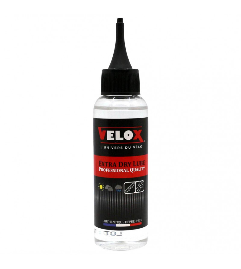 HUILE/LUBRIFIANT VELOX HAUTE PERFORMANCE - EXTRA DRY LUBE (BURETTE 100ML)